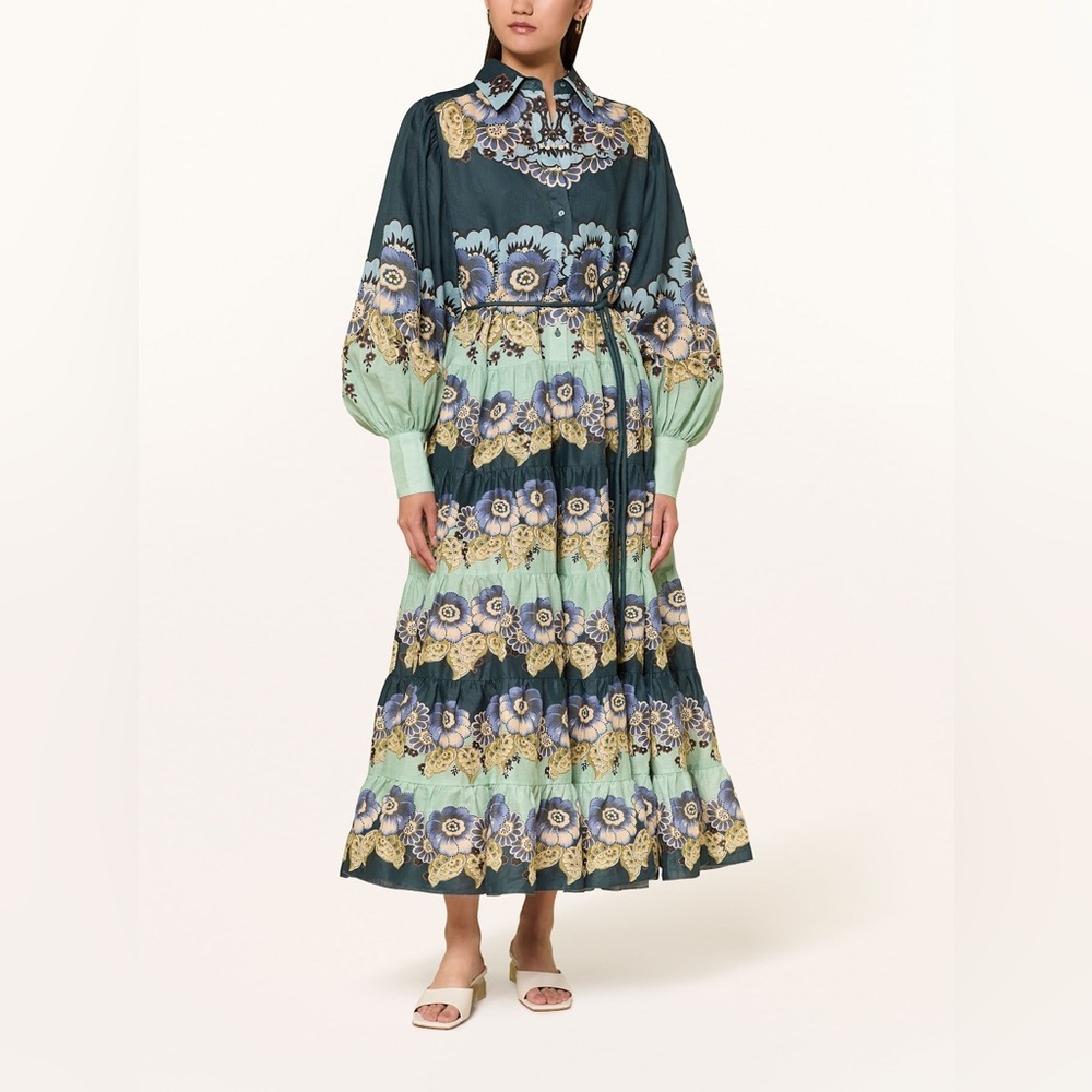 ALEMAIS Madalena Ramie Shirtdress size 6 EUC - Picture 16 of 16